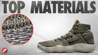 Material making up these basketball shoes