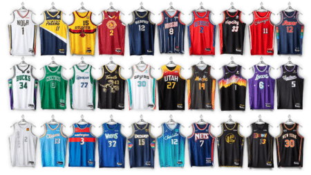 How do NBA teams decide which jersey they wear during playoffs?